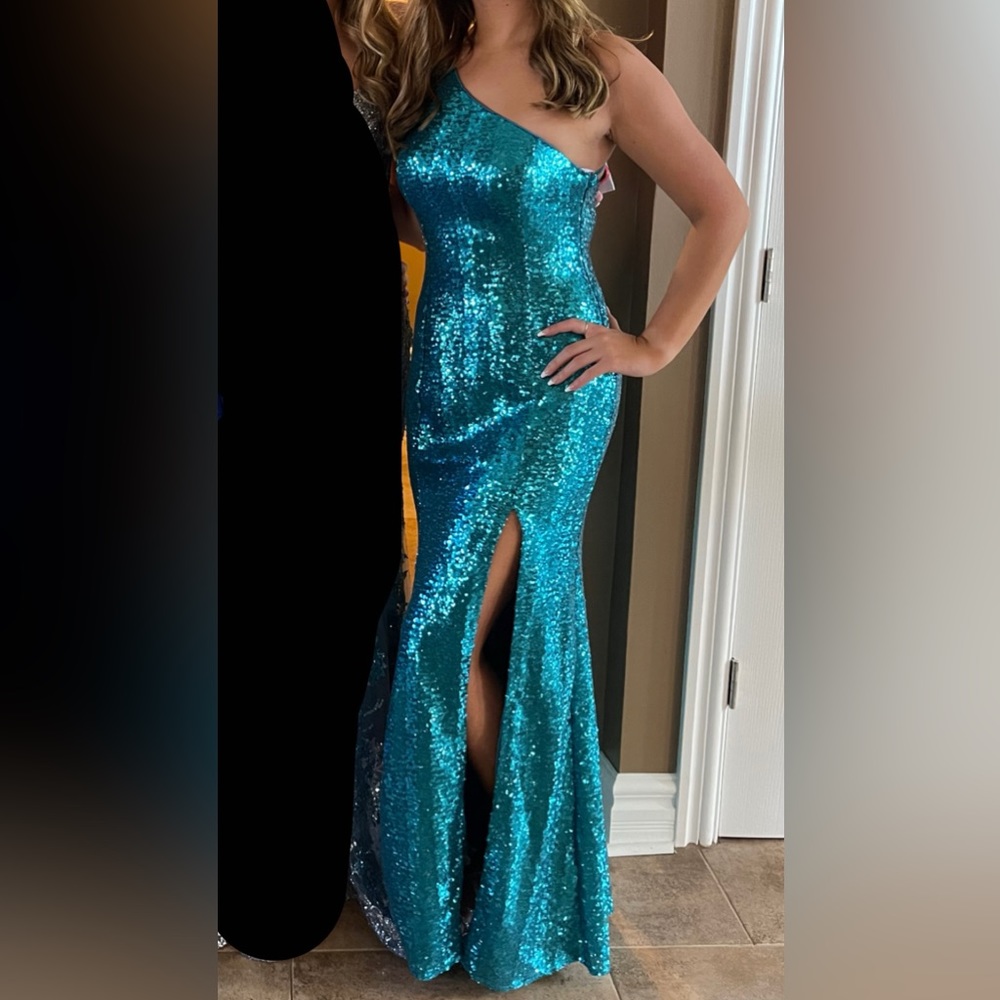 Dress (Teal) WORN ONCE!